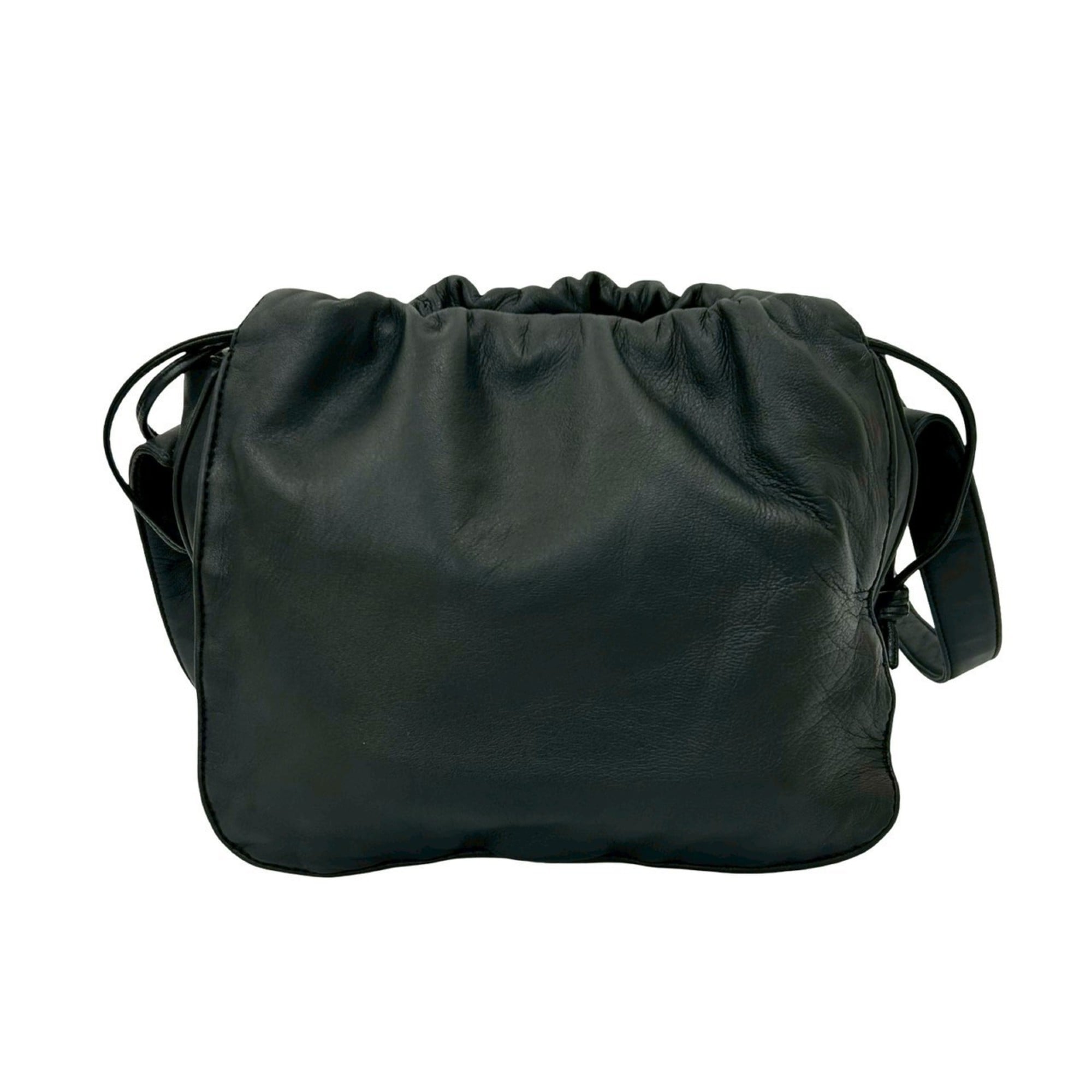 Loewe Black Leather Pochette Shoulder Bag (Pre-Owned)