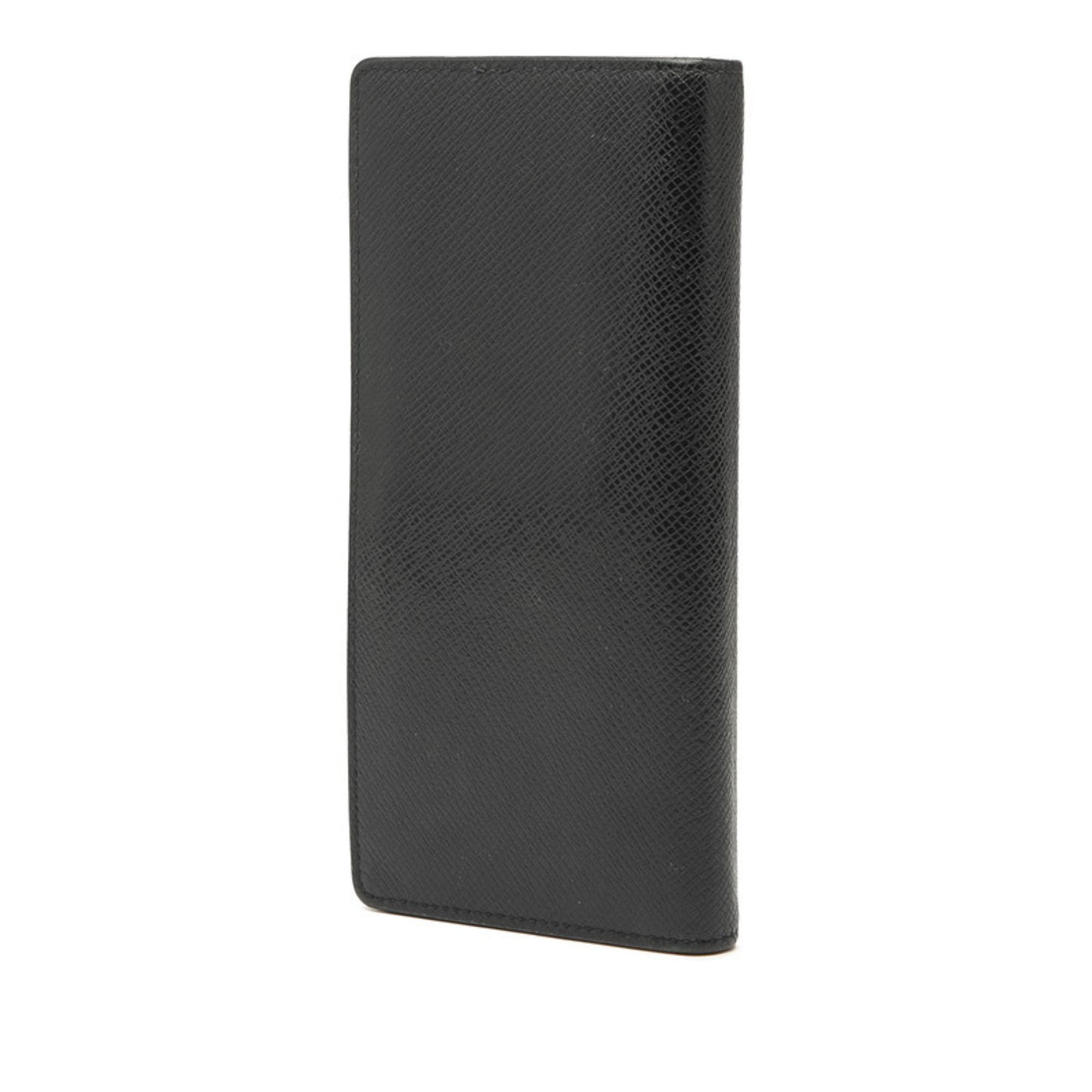 Louis Vuitton Navy Navy Blue Leather Long Wallet (Bi-Fold) (Pre-Owned)