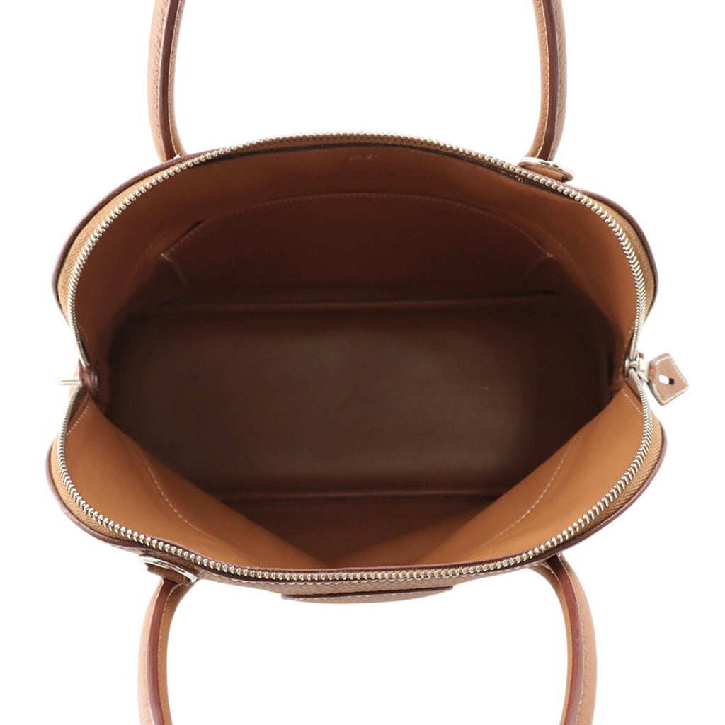 Hermes Bolide Gold Taurillon Clemence Leather Handbag (Pre-Owned)