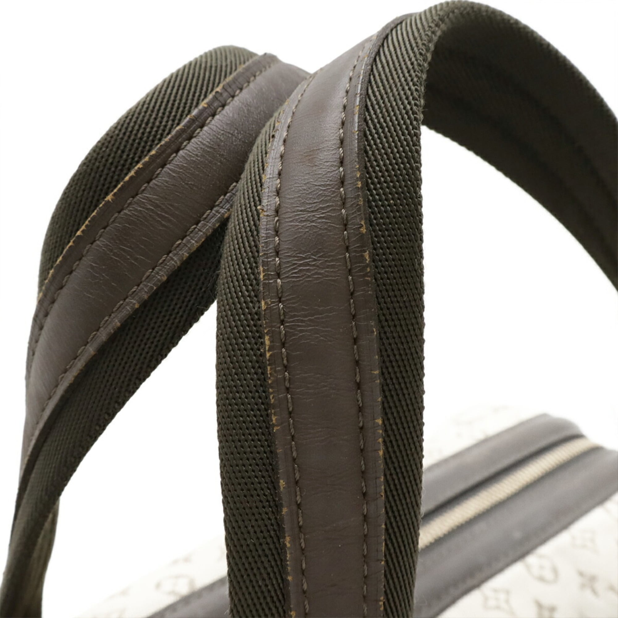 Louis Vuitton Monogram Mini Khaki Canvas Leather Handbag (Pre-Owned)