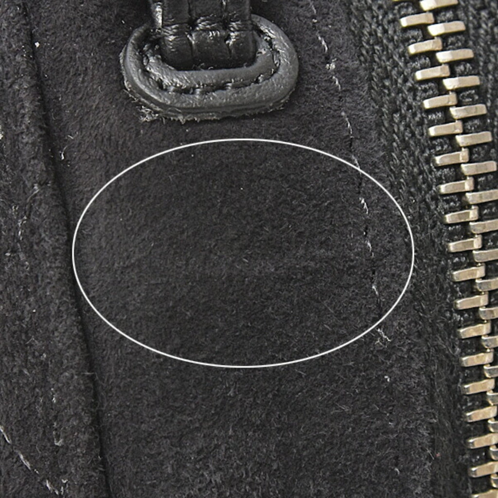 Chanel Matelasse Black Suede Shoulder Bag (Pre-Owned)