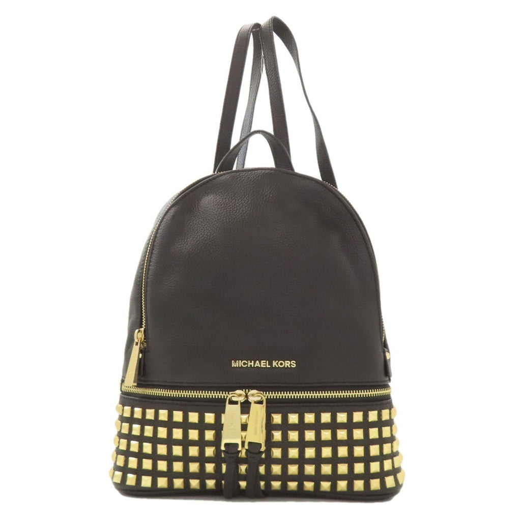 Michael Kors Black Leather Backpack (Pre-Owned)