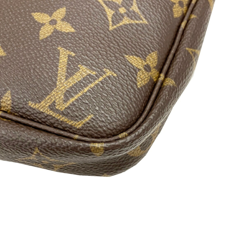 Louis Vuitton Brown Monogram Pochette Pouch Shoulder Bag (Pre-Owned)
