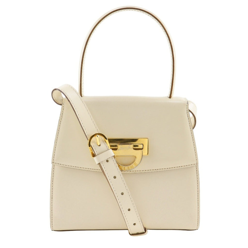 Celine White Leather Handbag (Pre-Owned)