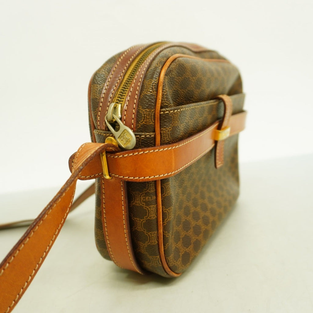 Celine Brown Pvc Shoulder Bag (Pre-Owned)