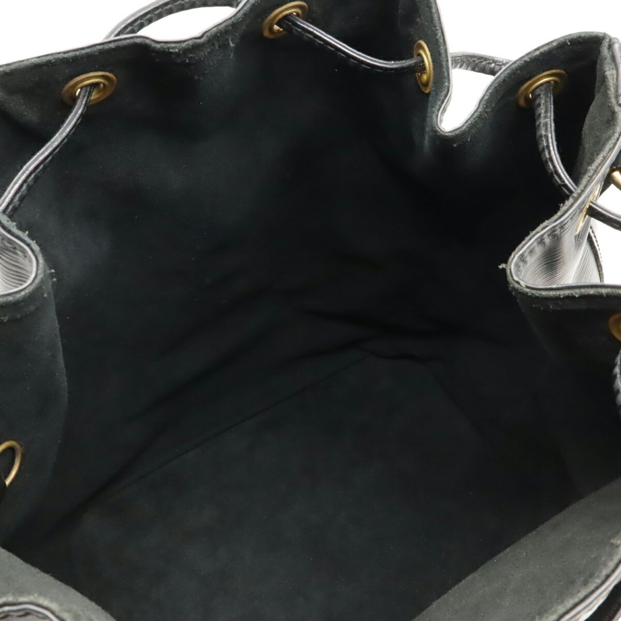 Louis Vuitton Black Noir Epi Leather Shoulder Bag (Pre-Owned)