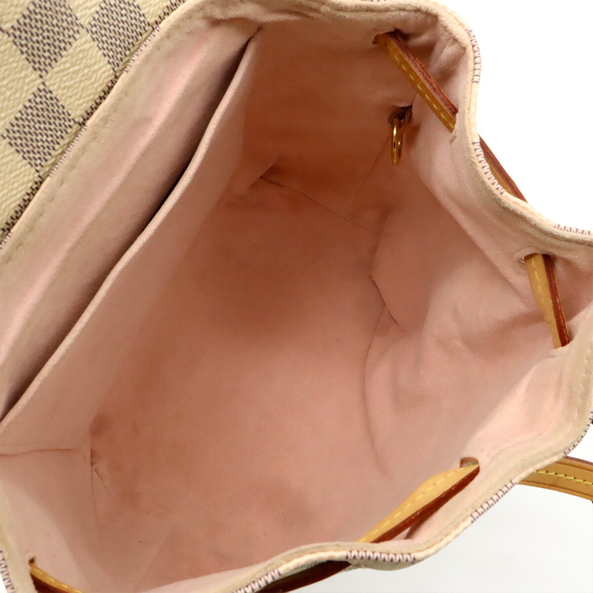 Louis Vuitton Ivory Damier Azur Canvas Backpack Shoulder Bag (Pre-Owned)