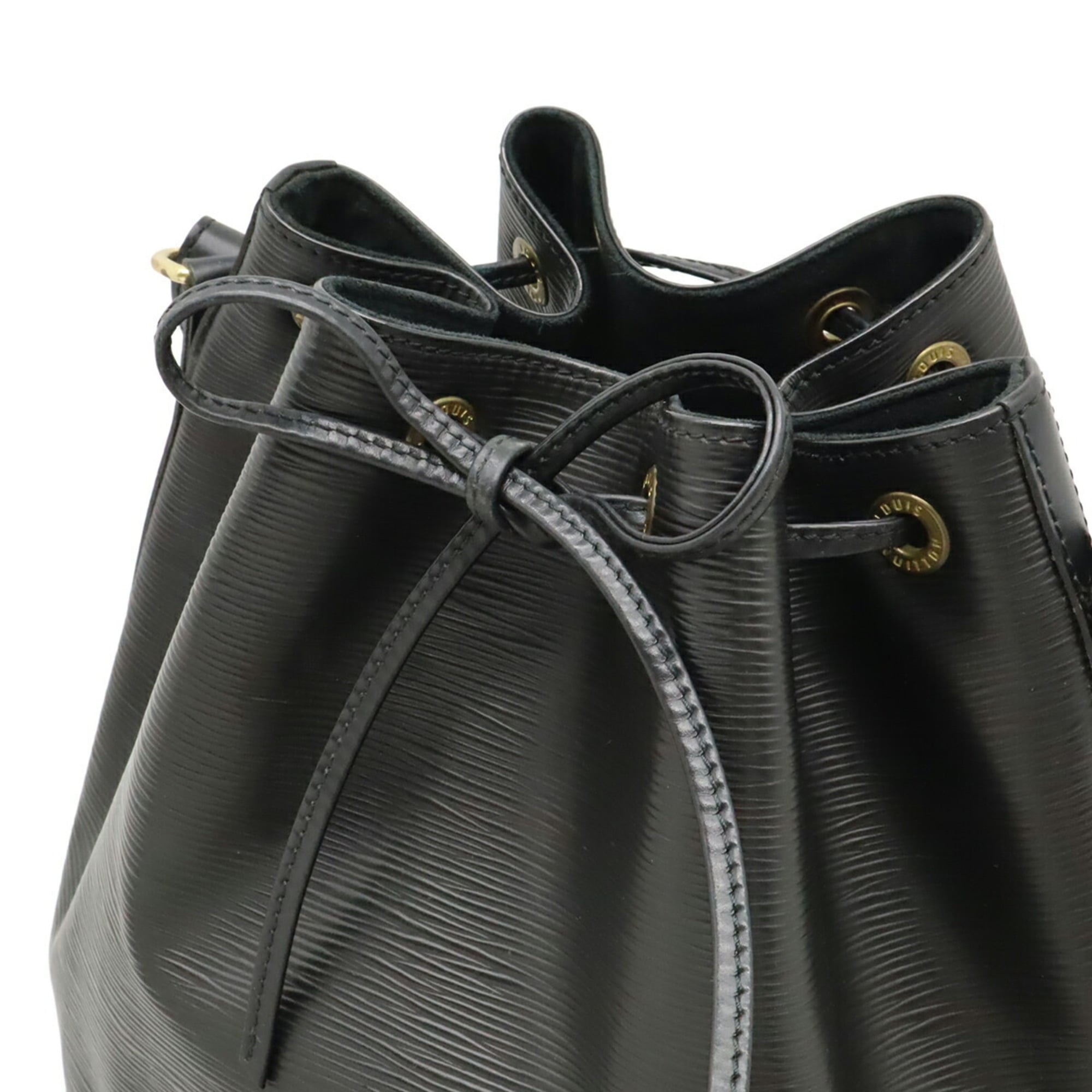 Louis Vuitton Black Noir Epi Leather Shoulder Bag (Pre-Owned)