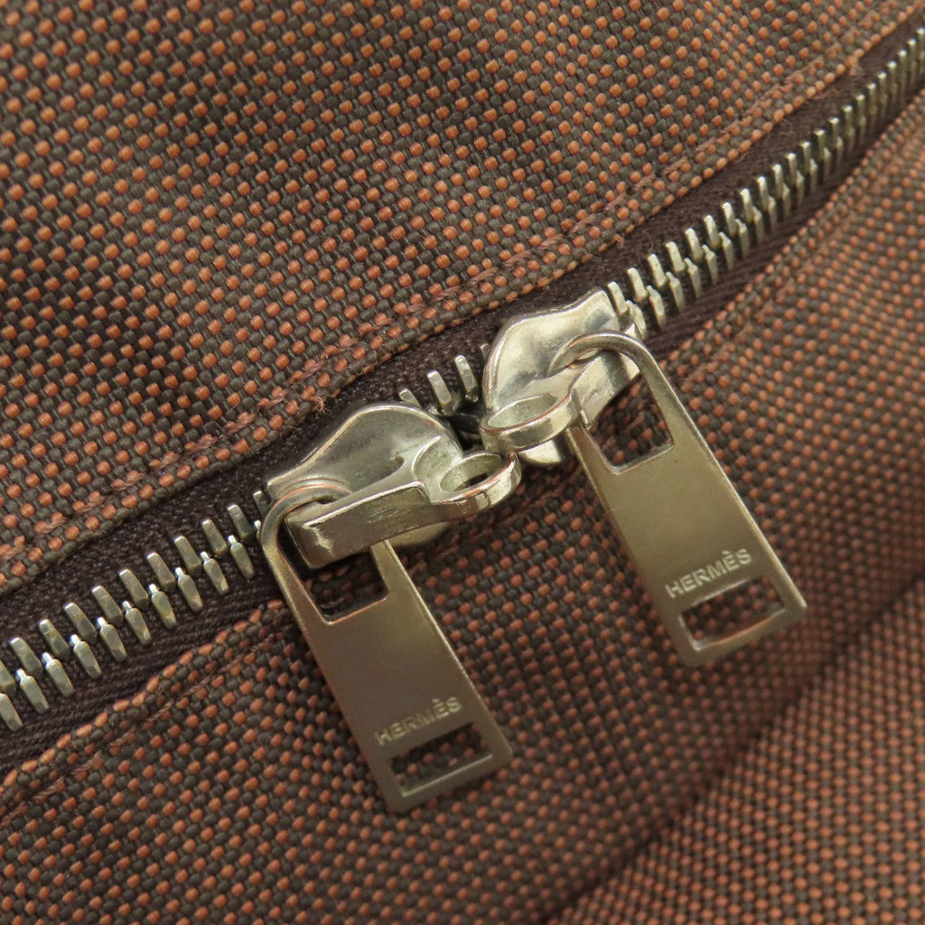 Hermes Brown Canvas Backpack (Pre-Owned)