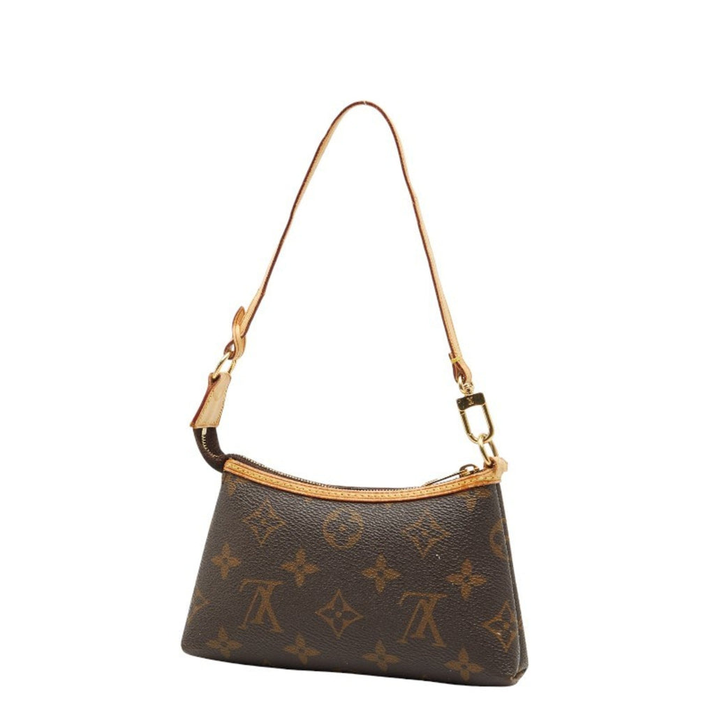 Louis Vuitton Brown Pvc Leather Pochette Pouch (Pre-Owned)