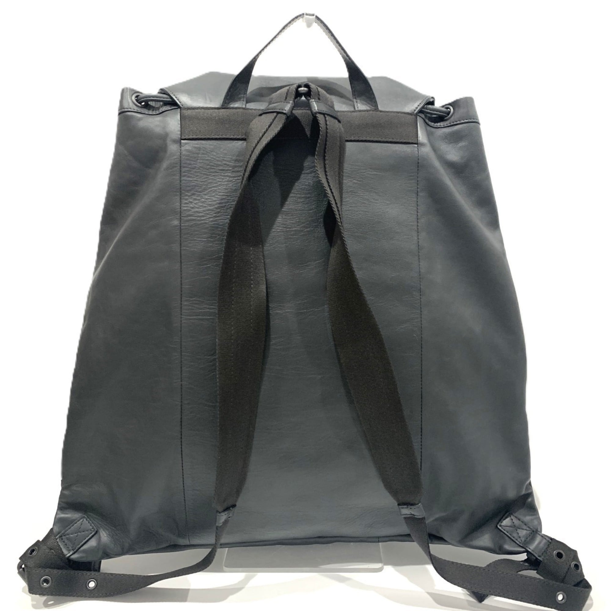 Bottega Veneta Intrecciato Gray Leather Backpack (Pre-Owned)