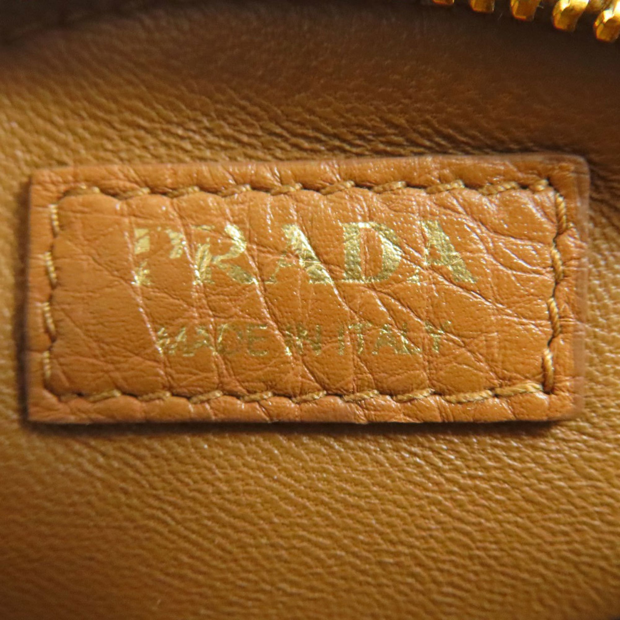 Prada Brown Leather Pouch (Pre-Owned)