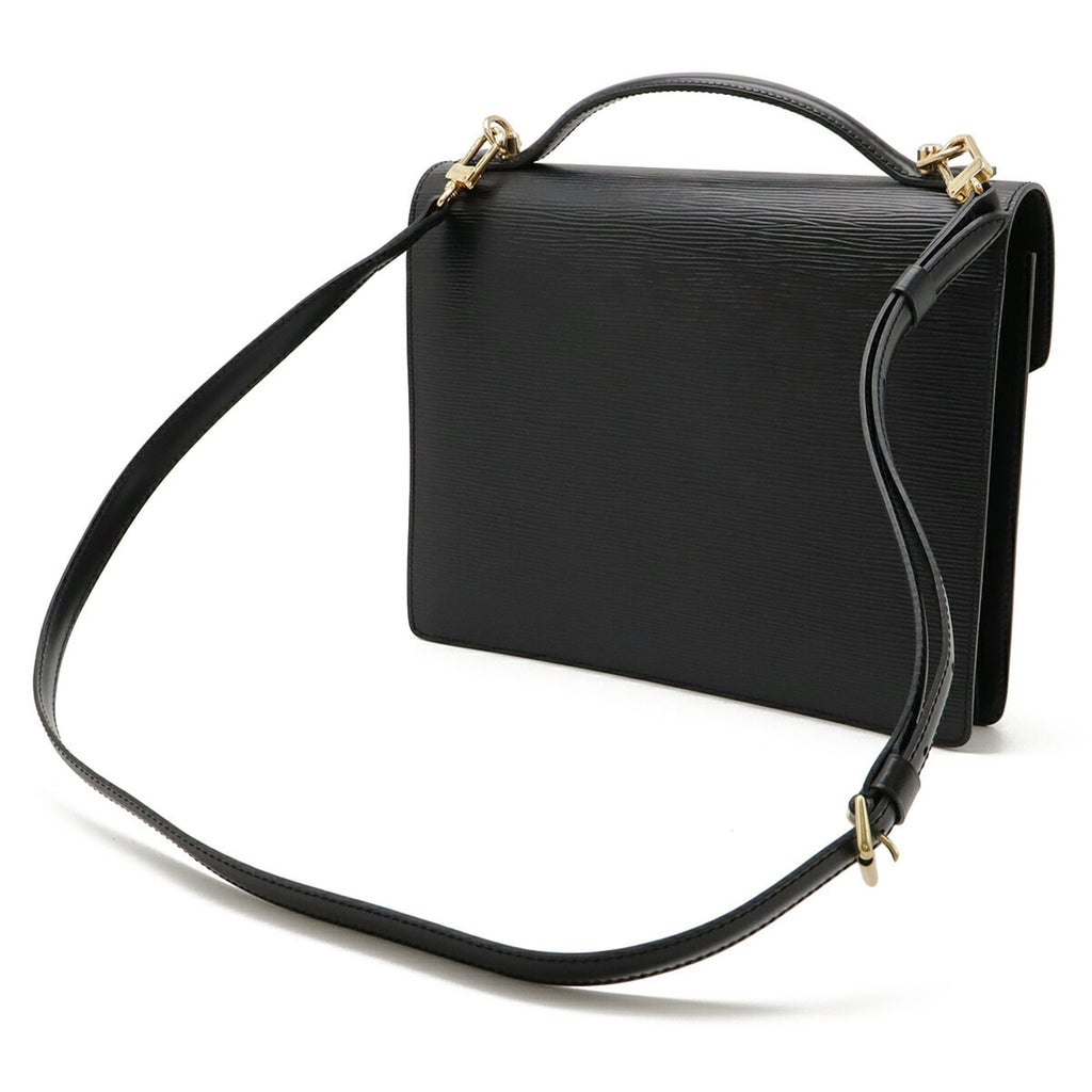 Louis Vuitton Epi Black Noir Epi Leather Handbag (Pre-Owned)