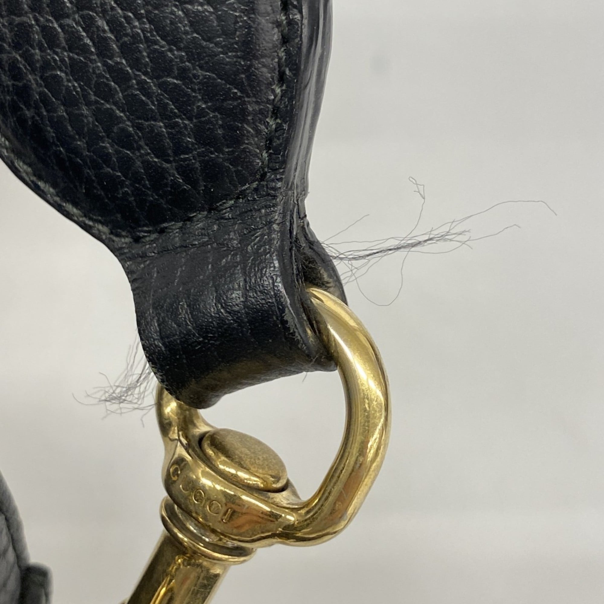 Gucci Black Leather Shoulder Bag (Pre-Owned)