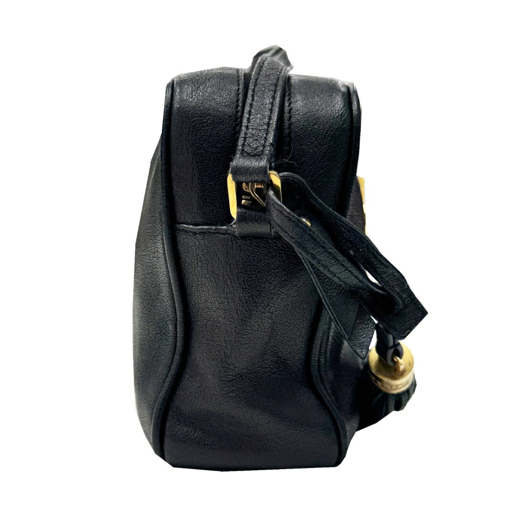 Saint Laurent Black Leather Shoulder Bag (Pre-Owned)