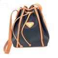 Yves Saint Laurent Black Brown Leather Shoulder Bag (Pre-Owned)
