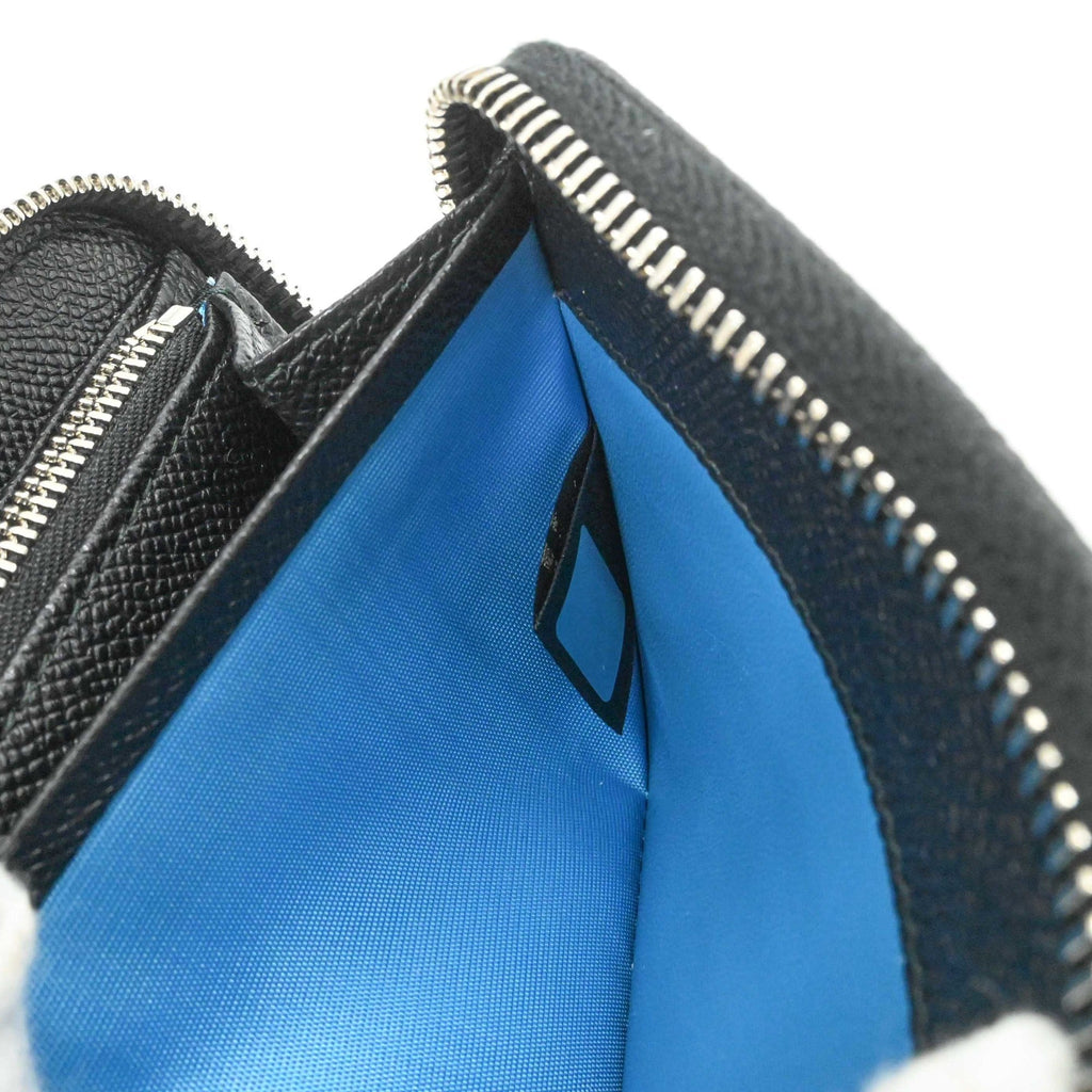 Bvlgari Black Leather Long Wallet (Bi-Fold) (Pre-Owned)