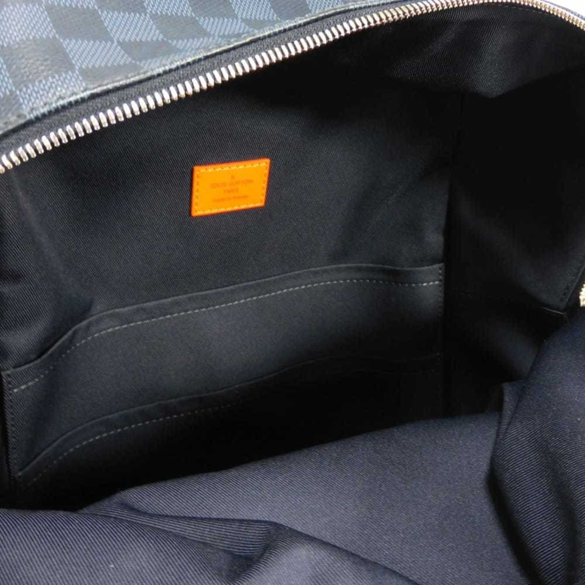 Louis Vuitton Damier Cobalt Navy Orange Damier Canvas Backpack (Pre-Owned)