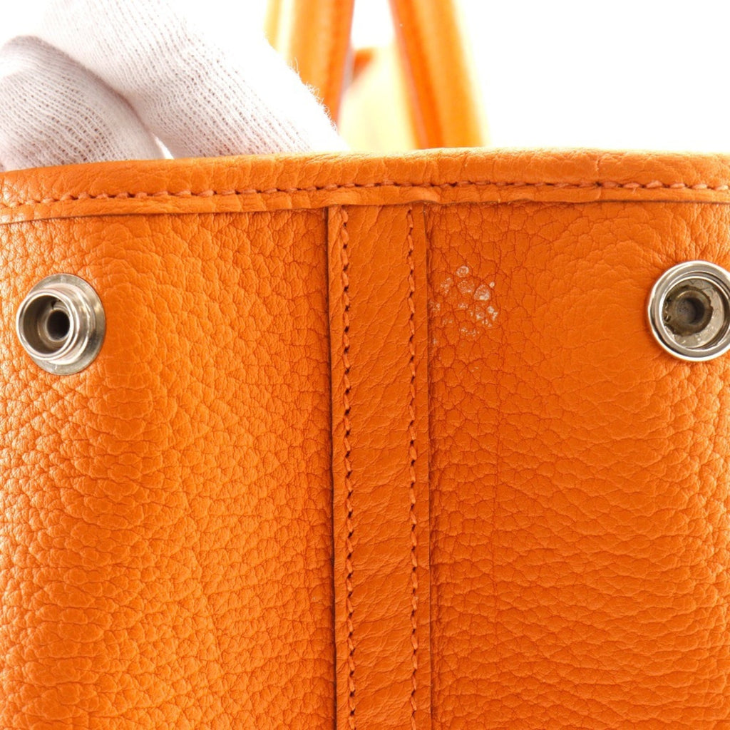 Hermes Garden Orange Negonda Leather Tote Bag (Pre-Owned)