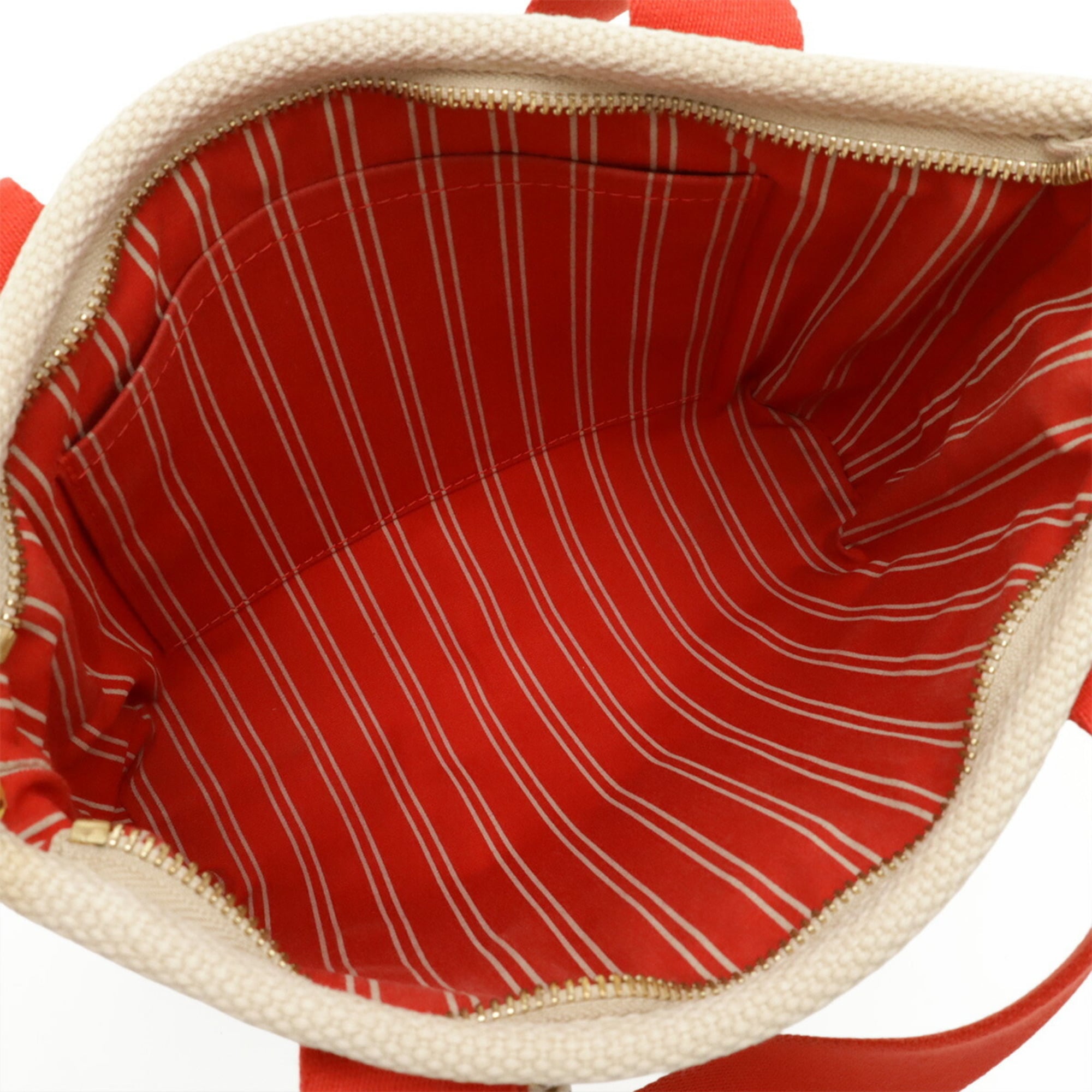 Louis Vuitton Antigua Beige Rouge Canvas Handbag Tote Bag (Pre-Owned)