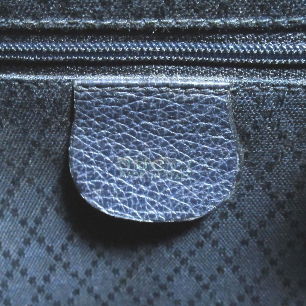 Gucci Navy Suede Leather Backpack (Pre-Owned)