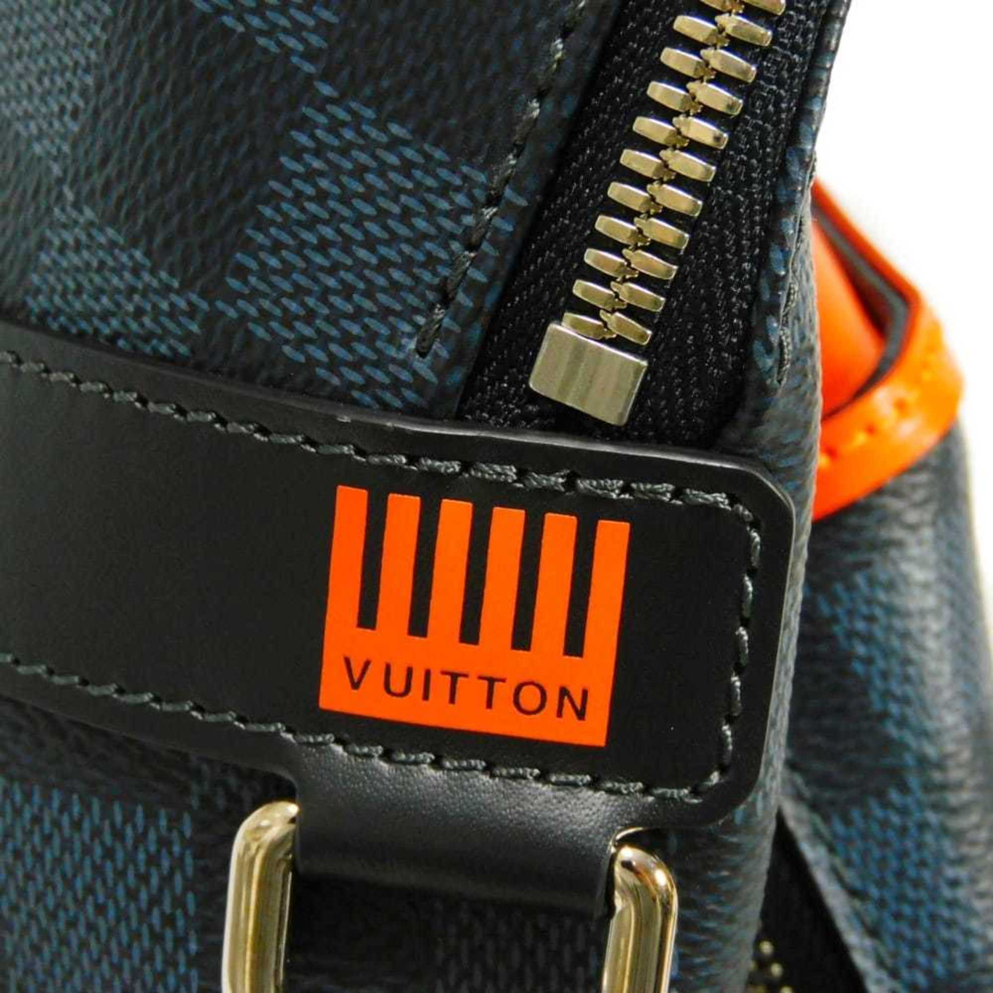 Louis Vuitton Damier Cobalt Navy Orange Damier Canvas Backpack (Pre-Owned)