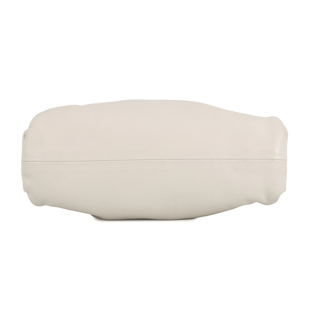 Bottega Veneta Ivory Leather Pouch Shoulder Bag (Pre-Owned)
