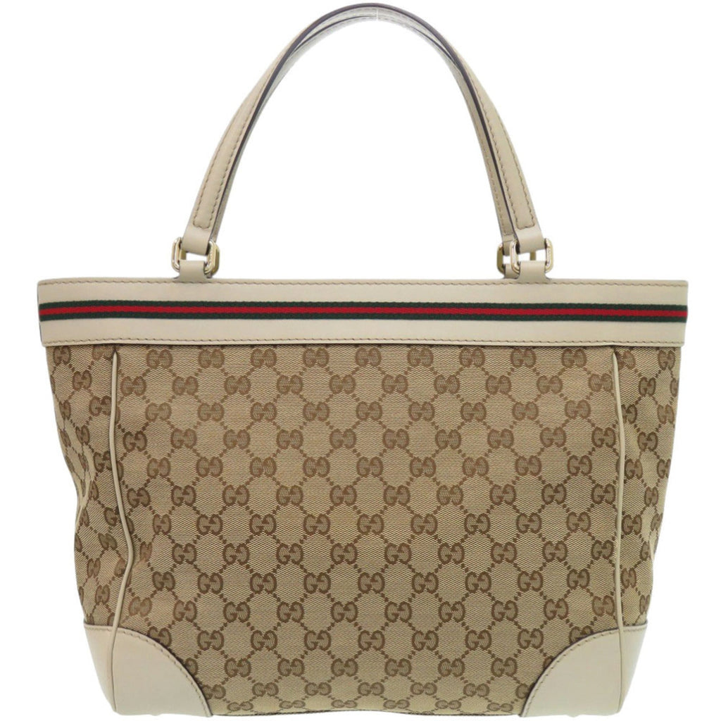 Gucci Beige Gg Canvas Tote Bag (Pre-Owned)