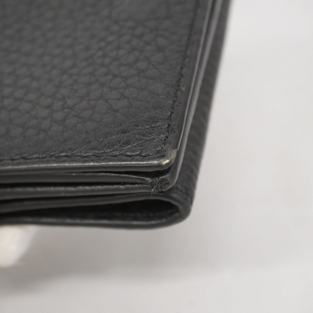 Fendi Black Leather Wallet (Tri-Fold) (Pre-Owned)