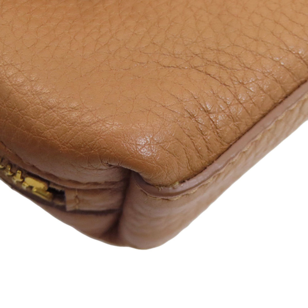 Prada Brown Leather Pouch (Pre-Owned)