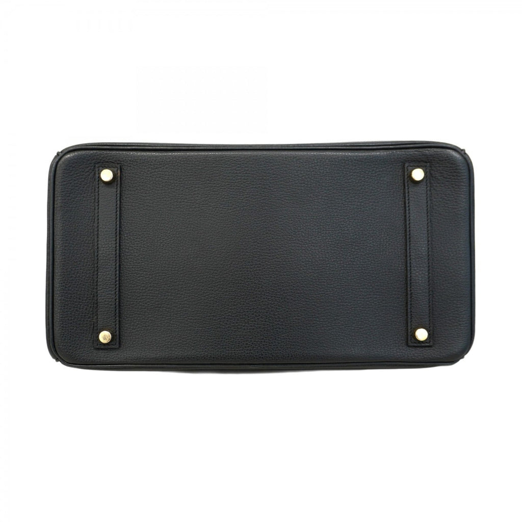 Hermes Black Togo Leather Handbag (Pre-Owned)