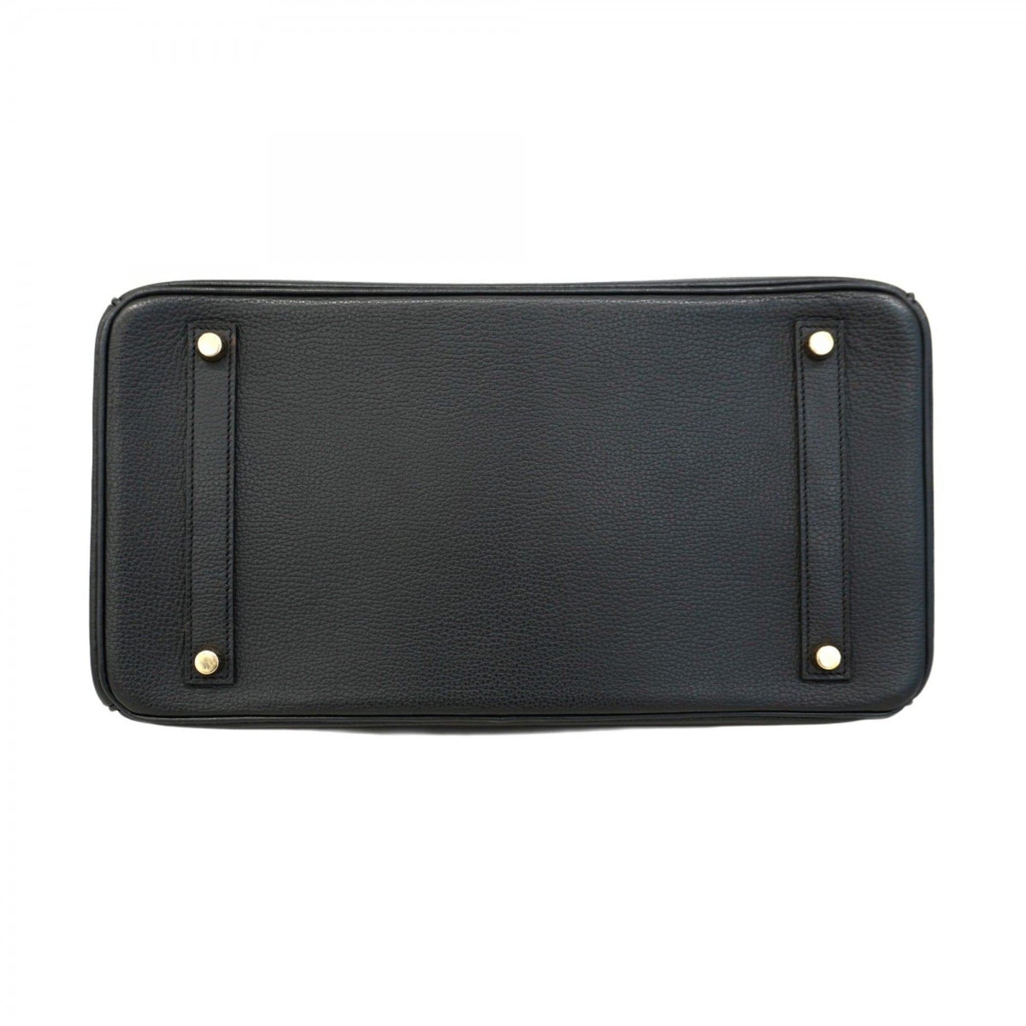 Hermes Black Togo Leather Handbag (Pre-Owned)