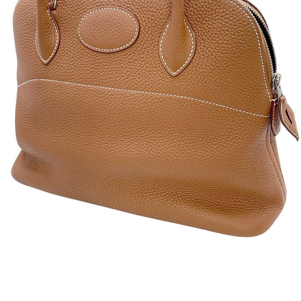 Hermes Bolide Gold Taurillon Clemence Leather Handbag (Pre-Owned)
