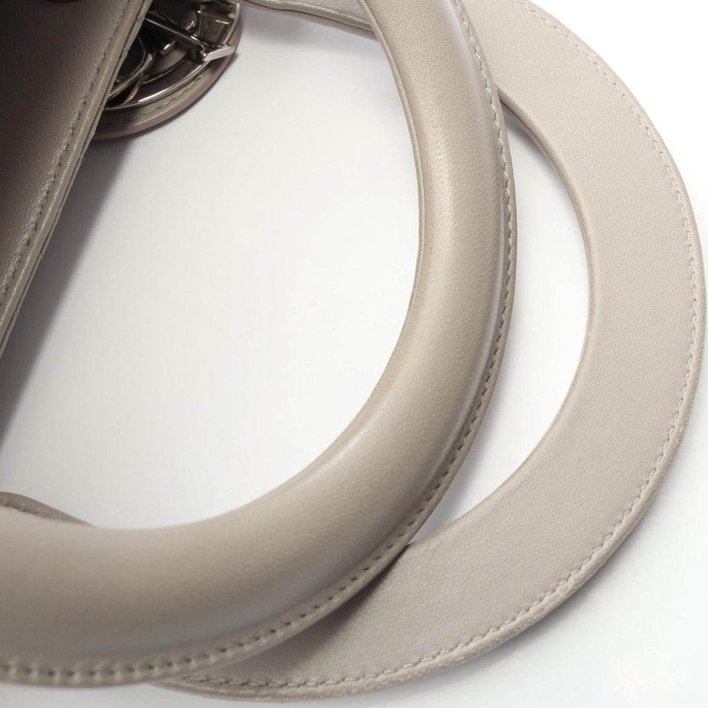 Christian Dior Gray Leather Handbag (Pre-Owned)