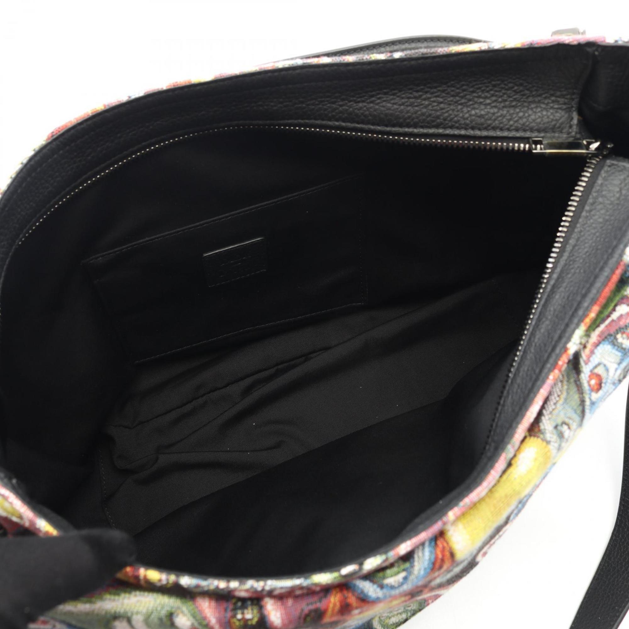 Christian Dior Multi-Color Canvas Leather Shoulder Bag (Pre-Owned)