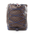 Louis Vuitton Black Blue Brown Monogram Pvc Coated Canvas Leather Backpack (Pre-Owned)