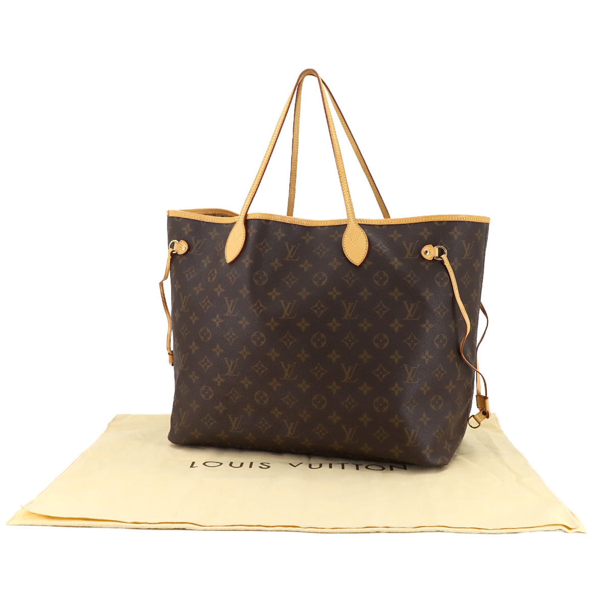 Louis Vuitton Beige Brown Monogram Monogram Tote Bag (Pre-Owned)