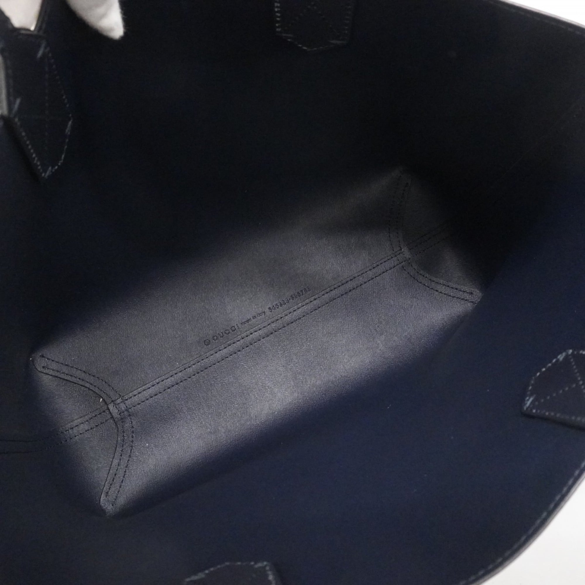 Gucci Blue Navy Pvc Tote Bag (Pre-Owned)