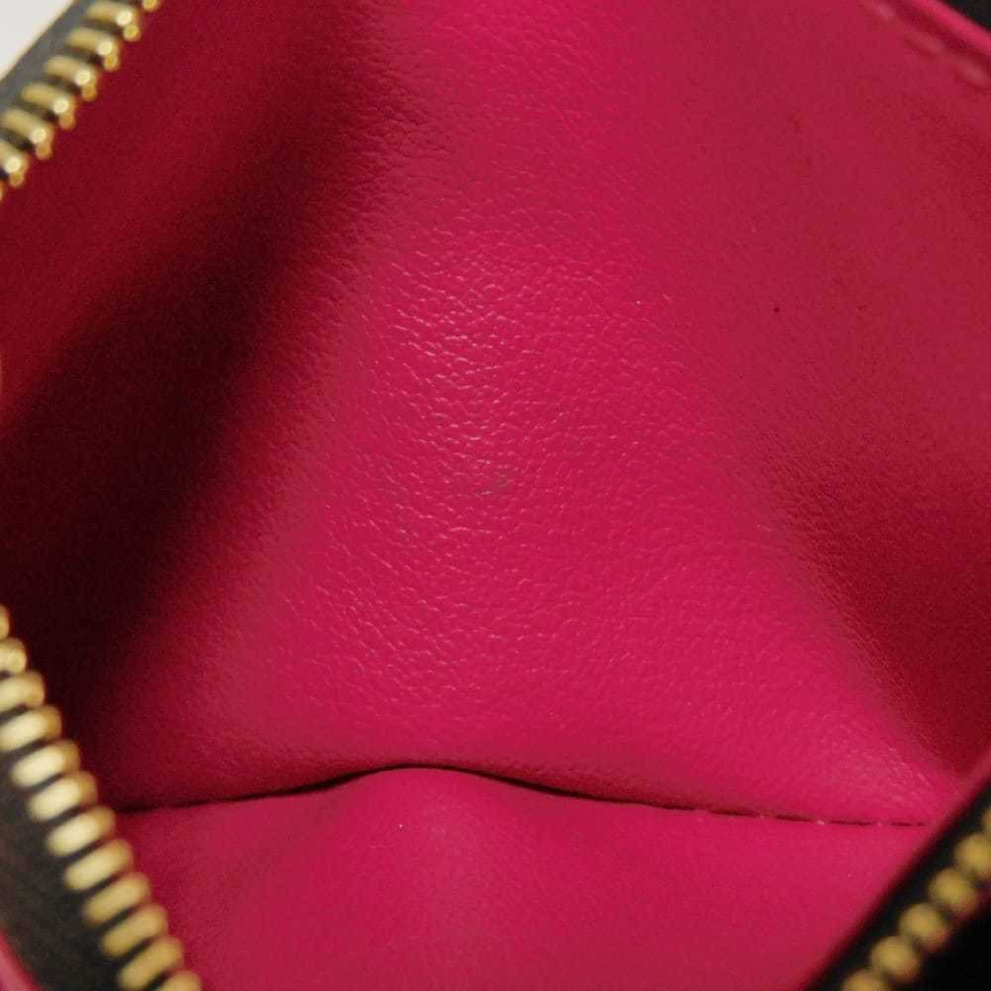Louis Vuitton Monogram Brown Fuchsia Monogram Monogram Wallet (Bi-Fold) (Pre-Owned)