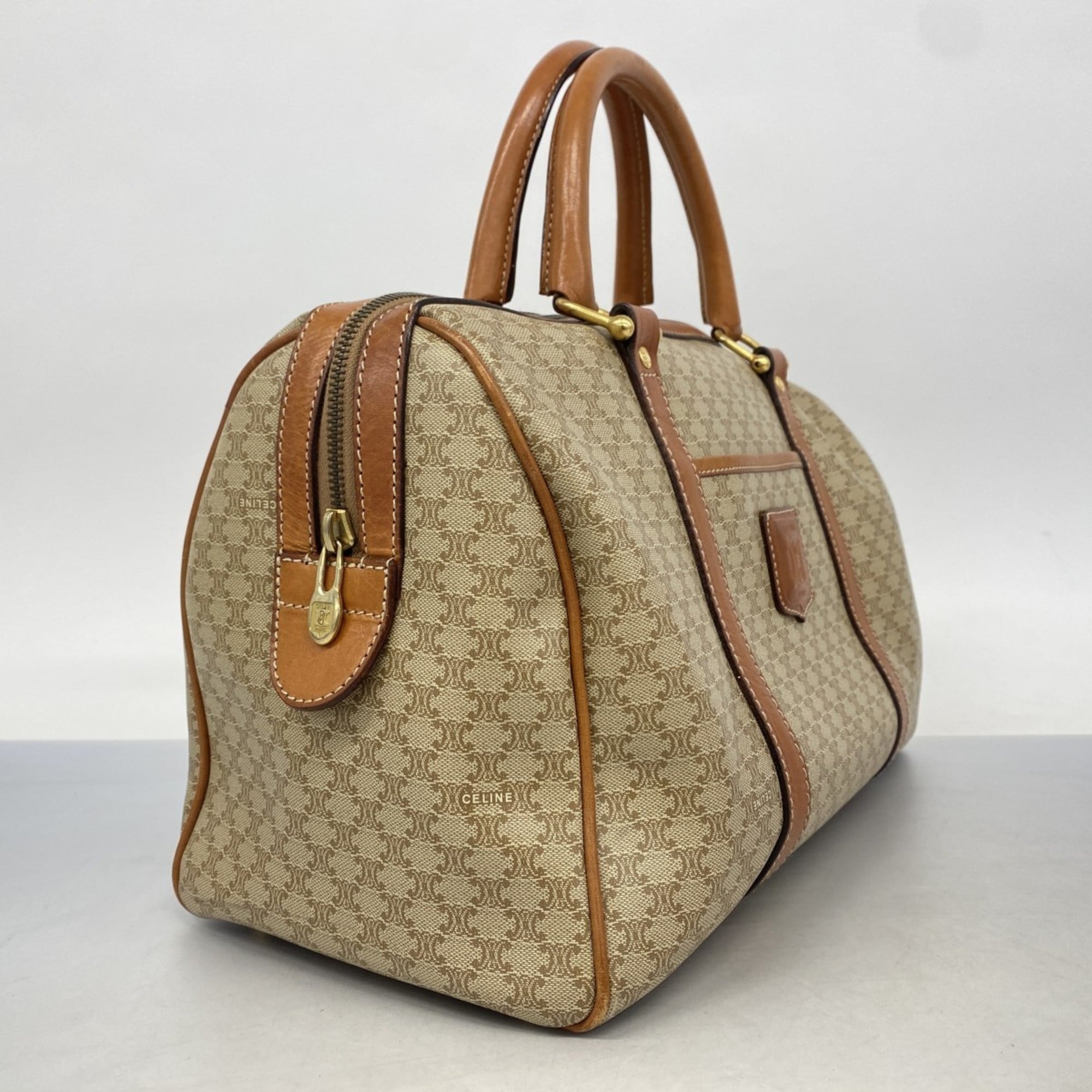 Celine Brown Pvc Handbag (Pre-Owned)