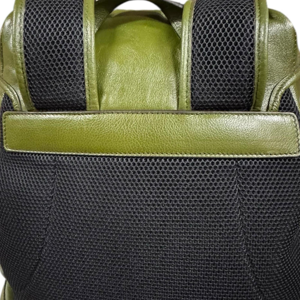 Gucci Green Leather Backpack (Pre-Owned)