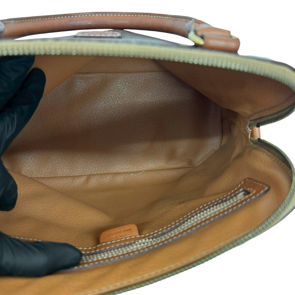 Celine Brown Leather Pvc Handbag Tote Bag (Pre-Owned)