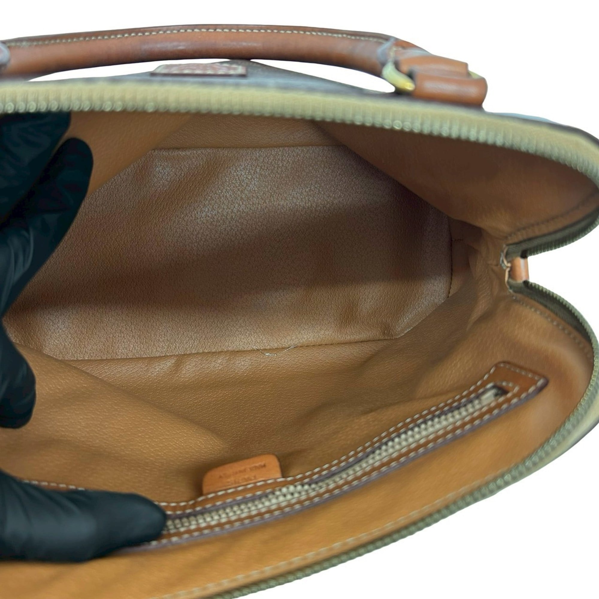 Celine Brown Leather Pvc Handbag Tote Bag (Pre-Owned)