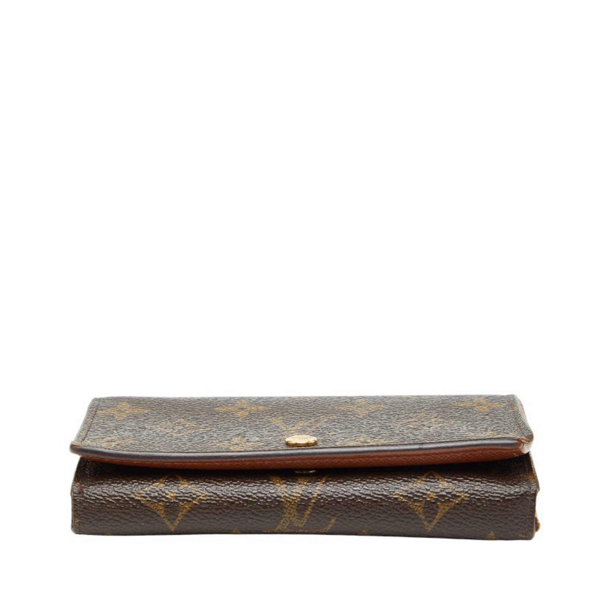 Louis Vuitton Brown Pvc Leather Wallet (Bi-Fold) (Pre-Owned)