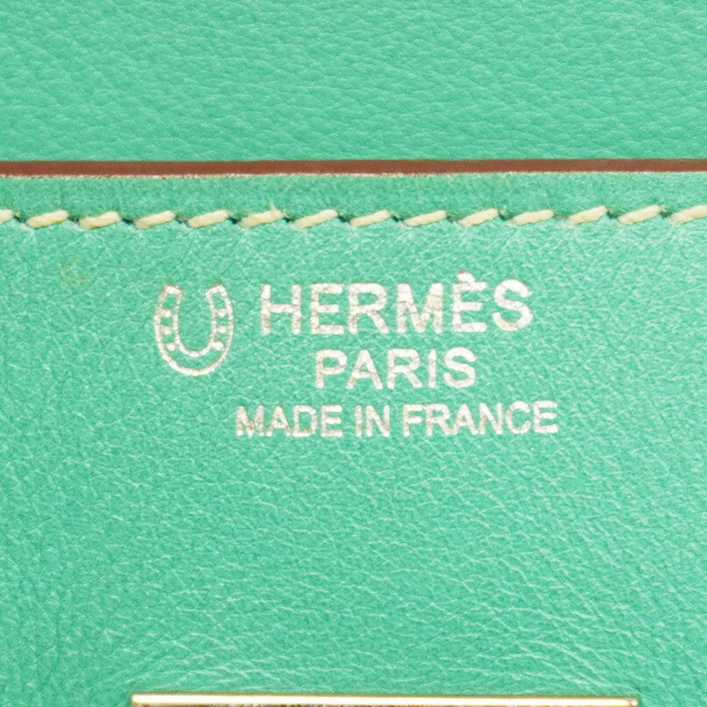 Hermes White Swift Leather Handbag (Pre-Owned)
