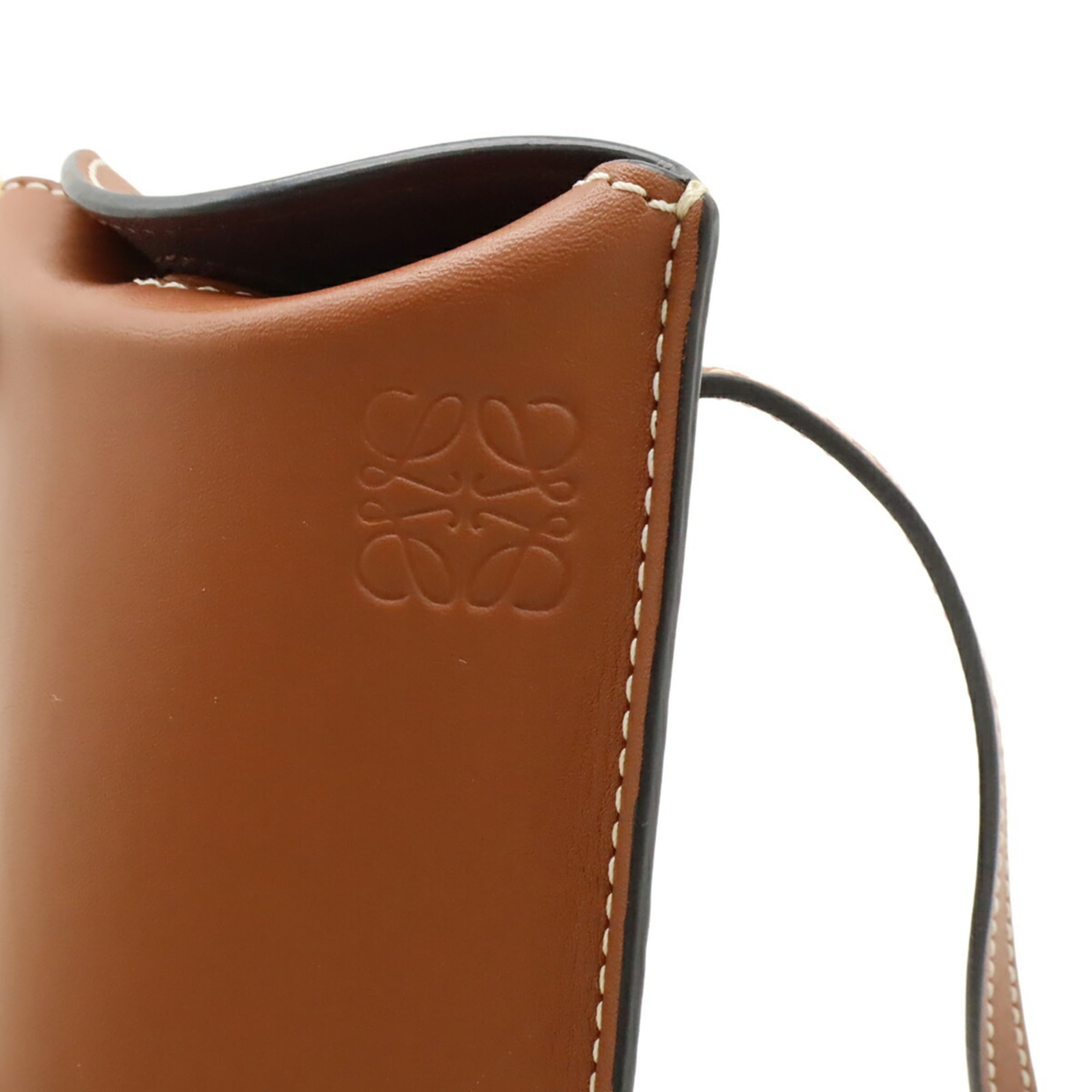 Loewe Brown Leather Pochette Pouch Shoulder Bag (Pre-Owned)