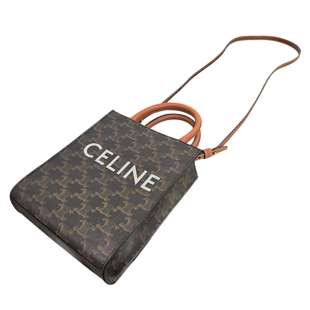 Celine Brown Pvc Leather Shoulder Bag Tote Bag (Pre-Owned)