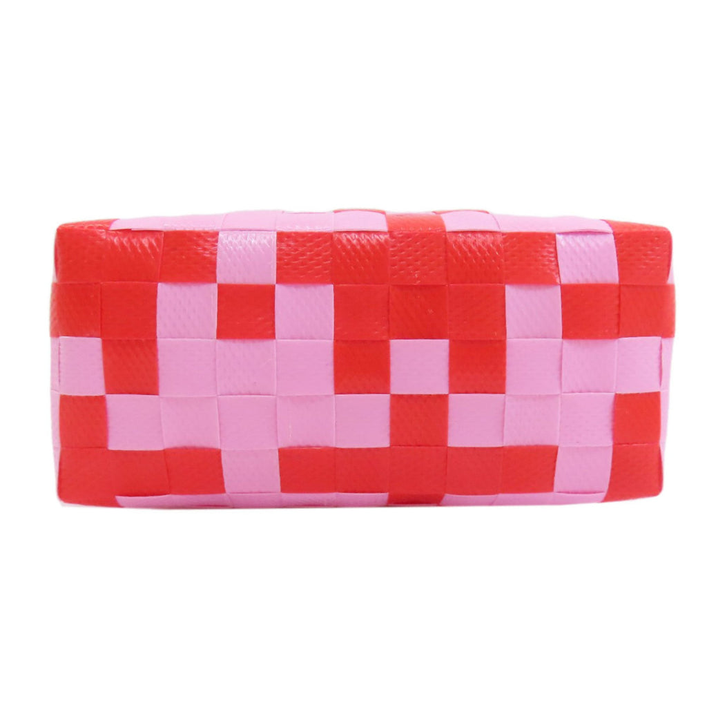 Marni Pink Red Color Polypropylene Basket Handbag (Pre-Owned)