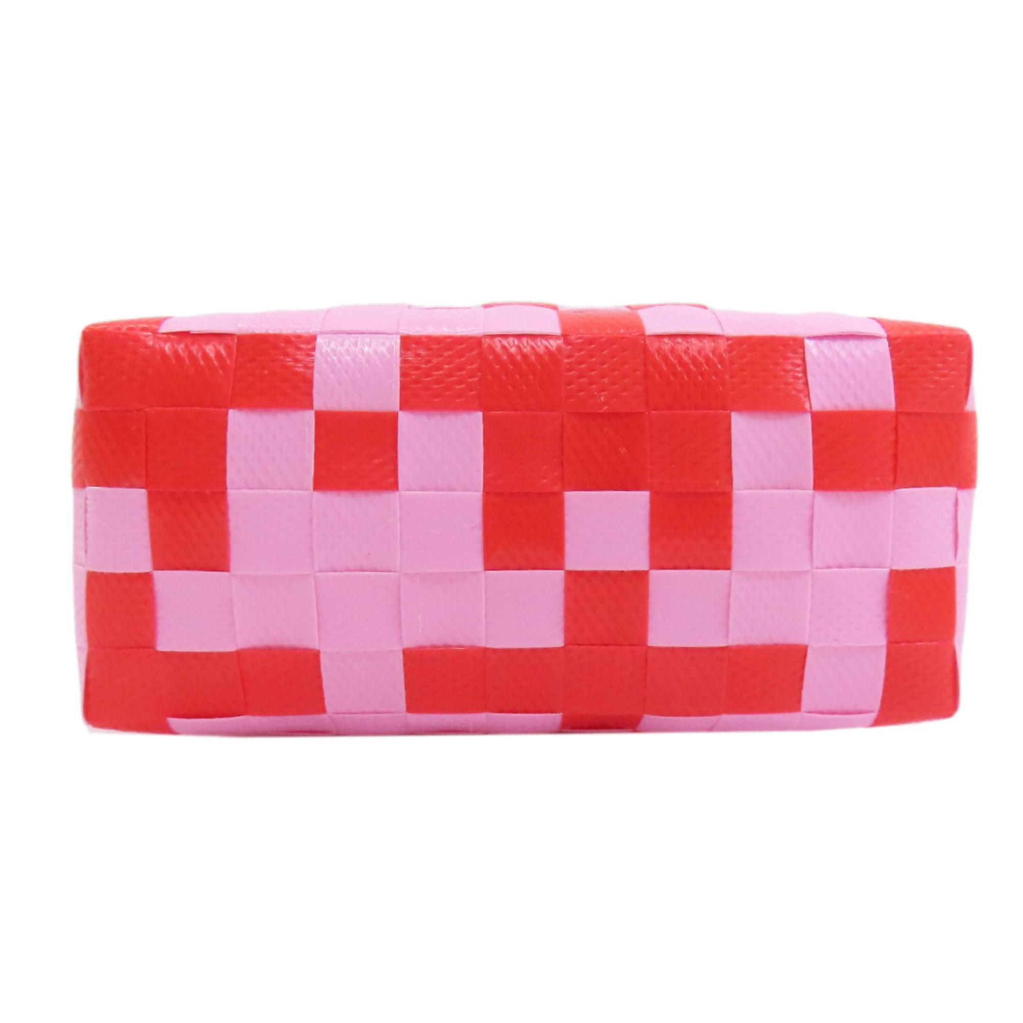 Marni Pink Red Color Polypropylene Basket Handbag (Pre-Owned)