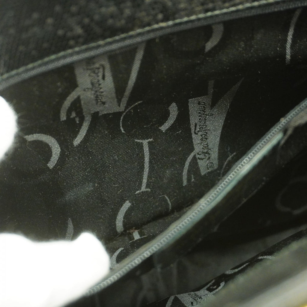 Salvatore Ferragamo Black Leather Tote Bag (Pre-Owned)